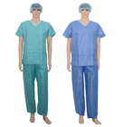Scrubs Short Sleeve Pants SMMS Nonwoven Patient Gown Waterproof For Hospital