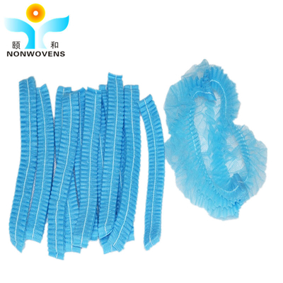 Double Elastic Disposable Hair Net Cap Bouffant Head Net Mob Stripe